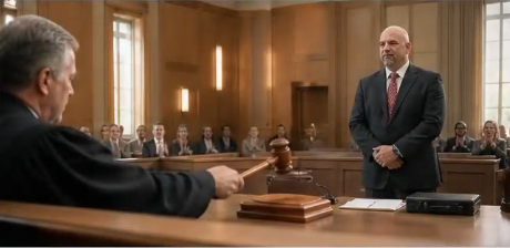 Justice in Randolph County courtroom